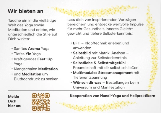 Angebot Me-Day Yoga Studio Mering