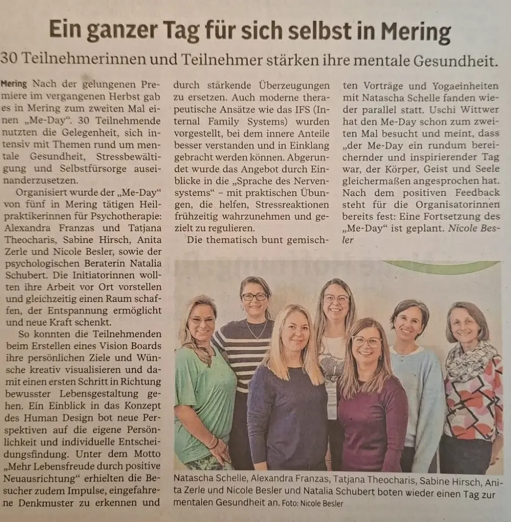Zeitungsartikel me day 2026 Mering